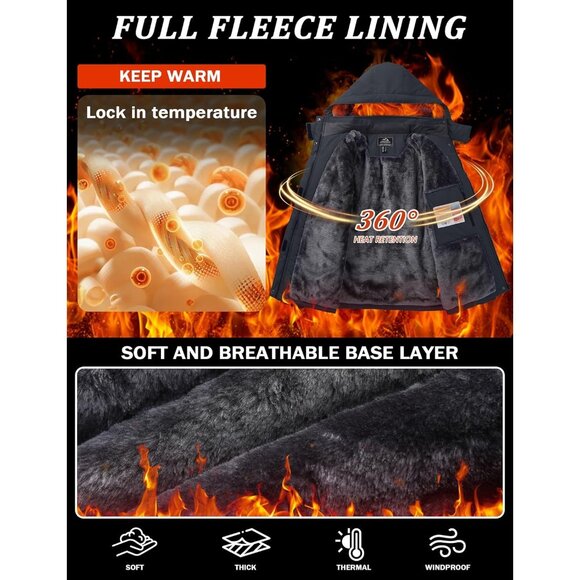 Women's Carbongrey Winter Coats Waterproof Snow Ski Jacket Warm Mountain - Picture 2 of 6